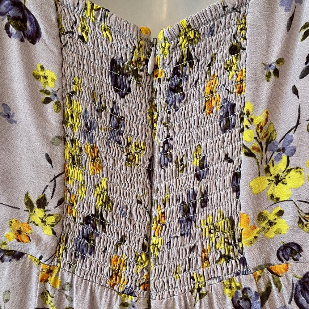 ASTR Bonjour Midi‎ Dress Long Women’s Medium Floral Flaws Milkmaid Cottagecore - Picture 6 of 17